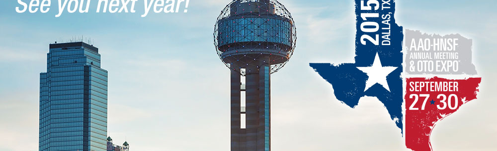 Americká akademie otorinolaryngologie a&nbsp;chirurgie hlavy a&nbsp;krku 2015