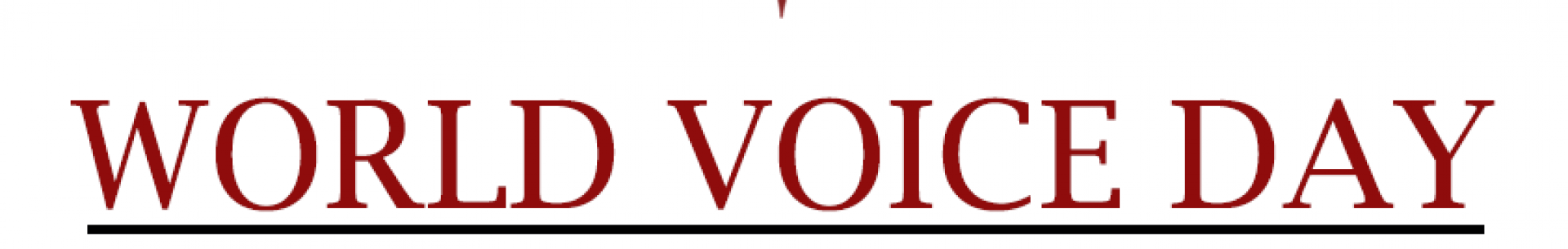 Světový den hlasu – World Voice Day 16.&nbsp;4.