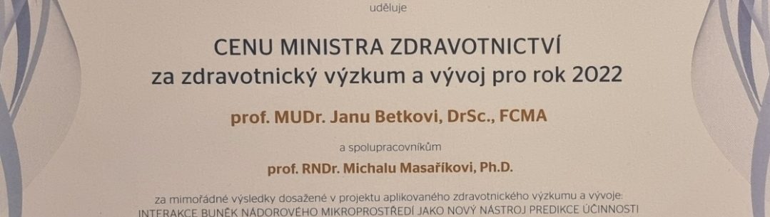 Mimořádný úspěch výzkumu onkologie hlavy a&nbsp;krku