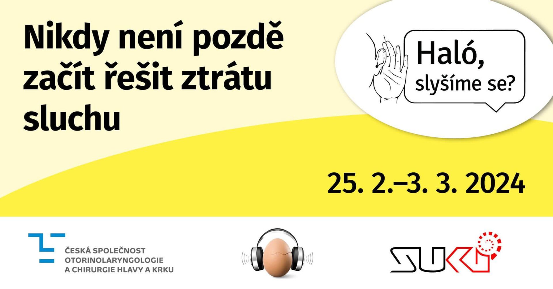 banner haló slyšíme se